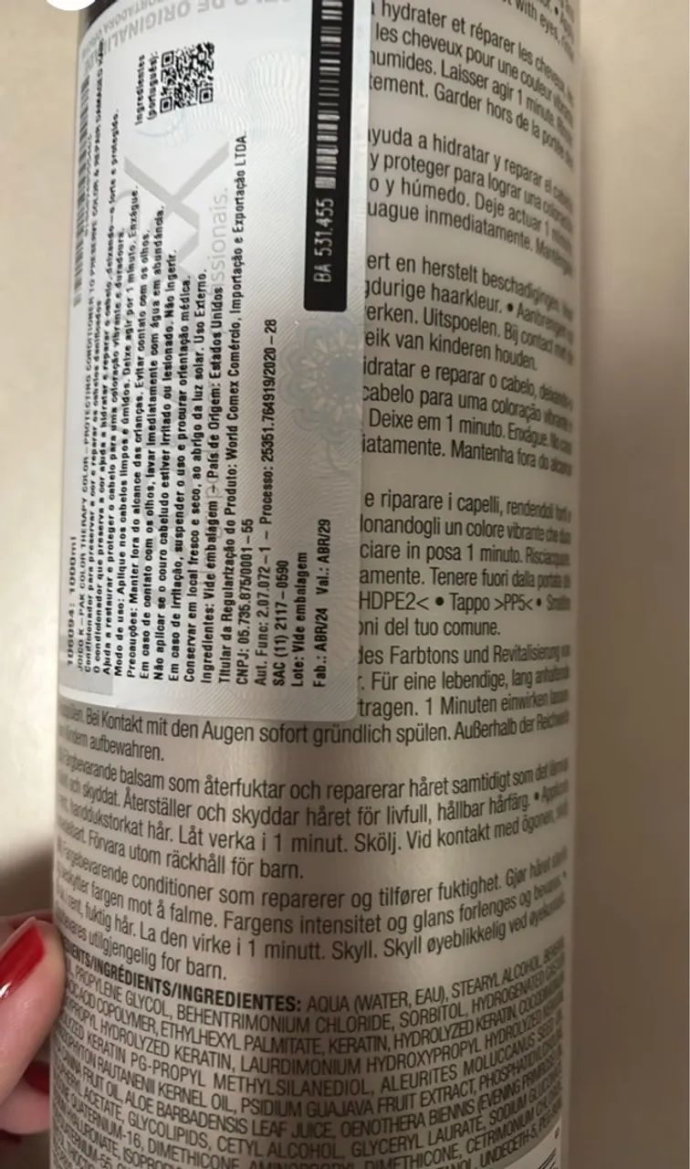 Condicionador K-Pak Color Therapy Joico 1L - Foto 2