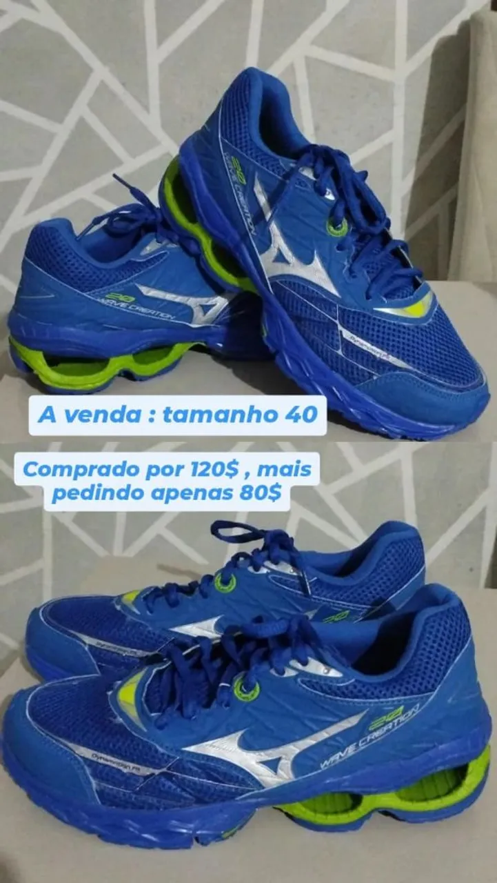 Tênis Mizuno Wave Creation 20 - Tamanho 40