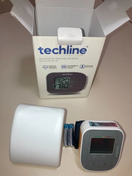 Monitor de pressão Techline auto pulso KD 738 - Novo - Nunca utilizado