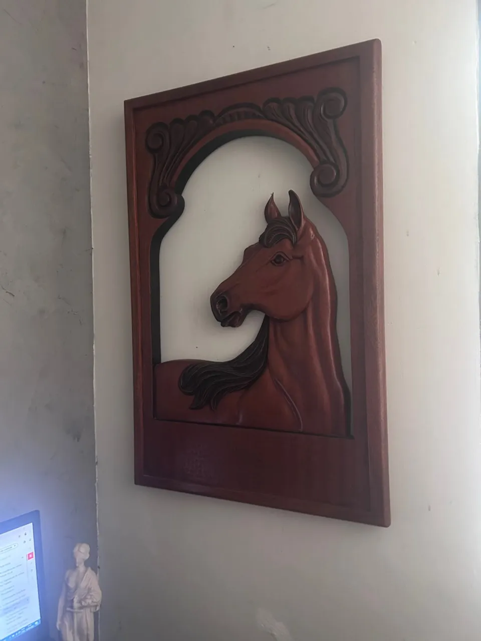 Quadro Escultura Cavalo em Relevo