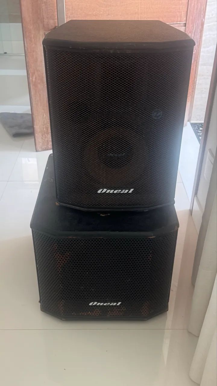 Som profissional oneal ativo caica alta OPB425 e Subwoofer OPSB 2200
