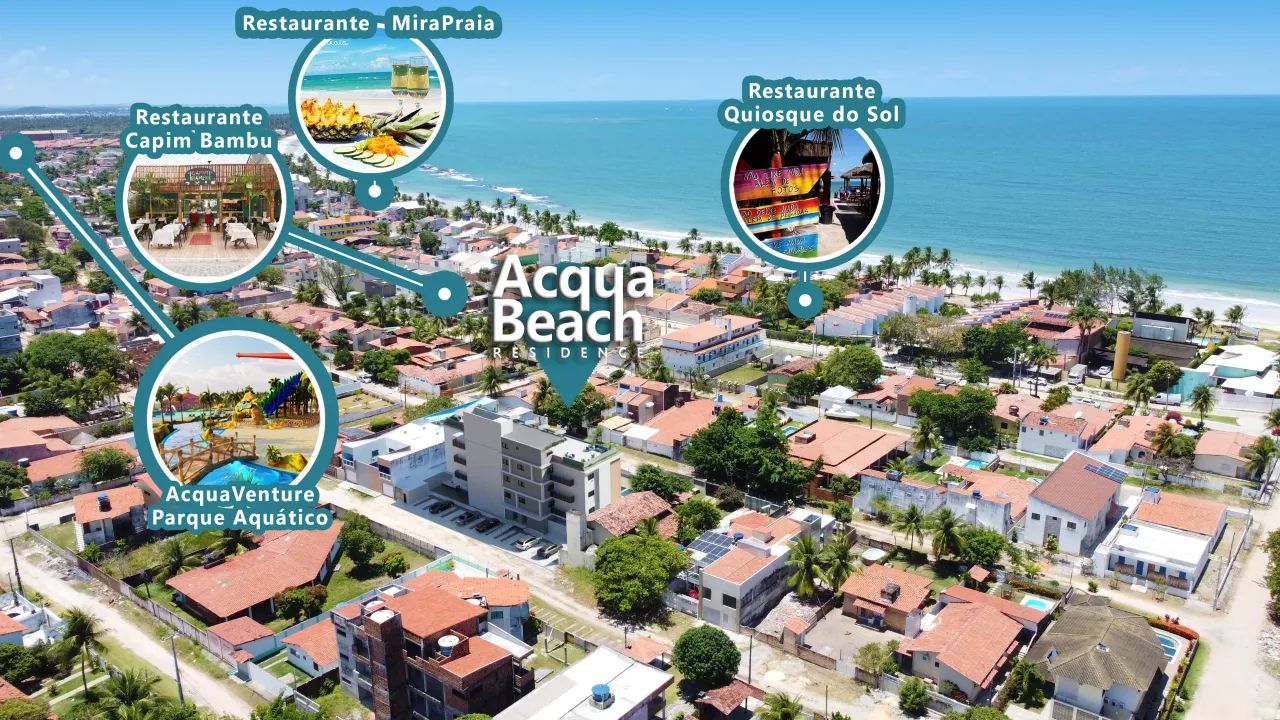 VENDO APARTAMENTO Acqua Beach, 2 quartos, 1 suíte, 61m² - LITORAL - Tamandaré - PE - Foto 4