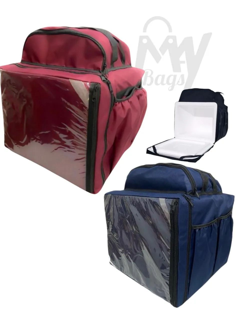 Mochila para Motoboy Bag impermeável com isopor 45lts - Foto 3
