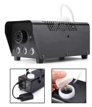 Máquina De Fumaça Rgb 3 Led 600w Controle Duplo Para Balada - Foto 4