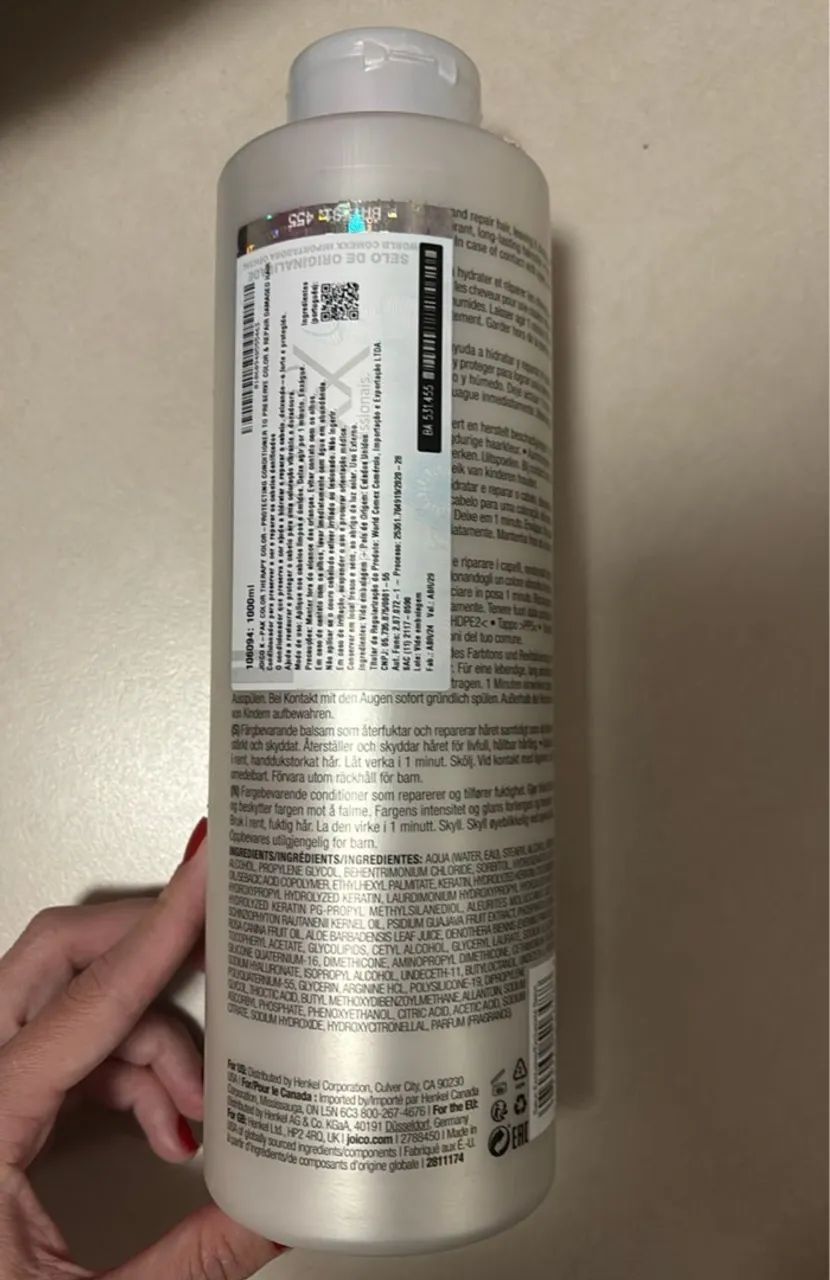 Condicionador K-Pak Color Therapy Joico 1L - Foto 3
