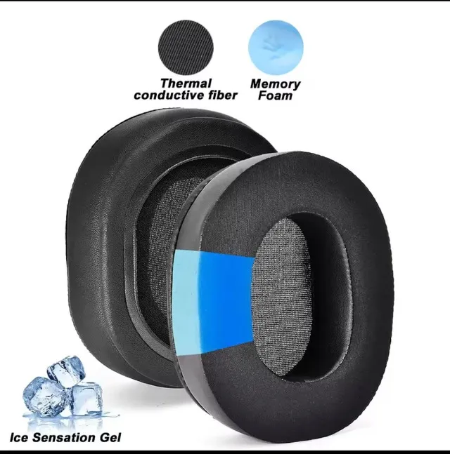 Almofadas/ Earpads de Espuma Gel para MCHOSE V9 S9 PRO - Conforto Premium!