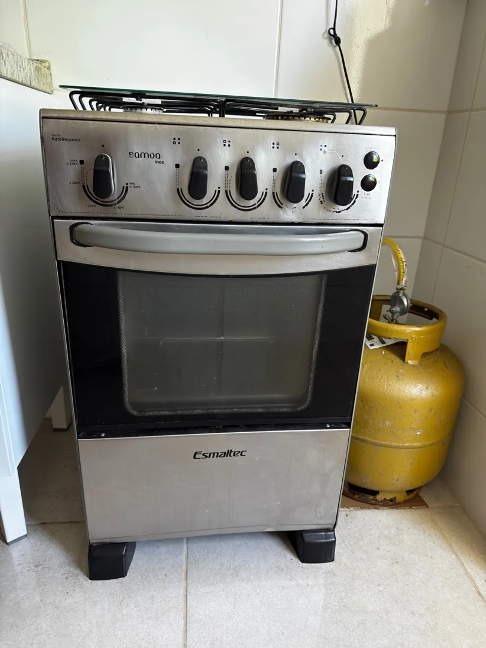 Fogão Esmaltec Inox - Usado