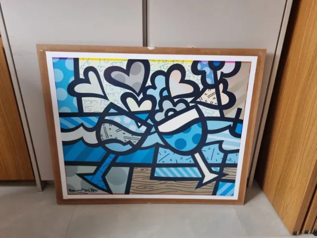 Gravura Romero Britto 87x70