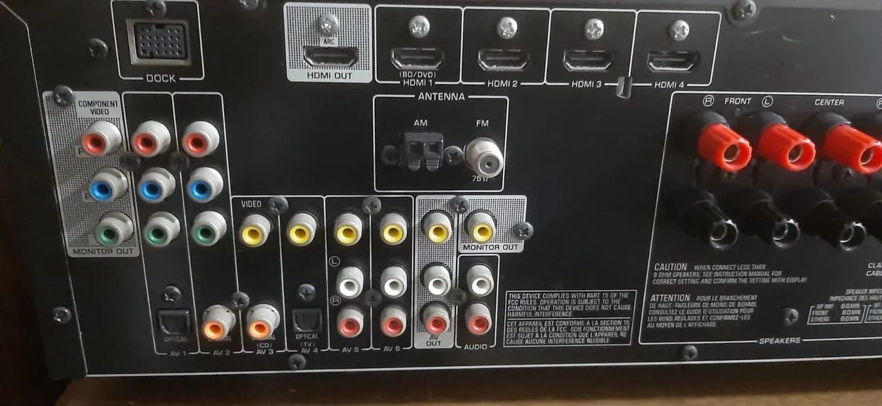 RECEIVER YAMAHA RX-V471 COMPLETO + BLUETOOTH EXT. - Aparelhos de
