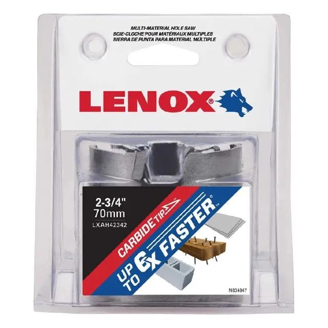 Serra Copo 2.3/4'' 70mm Multimaterial com Ponta de Metal Duro Lenox - Foto 2