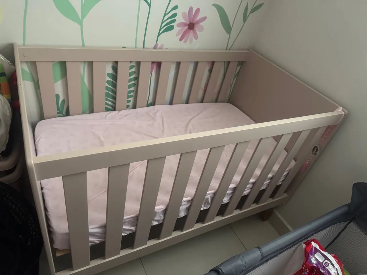 Berço Rosa Fosco Americano - Foto 4