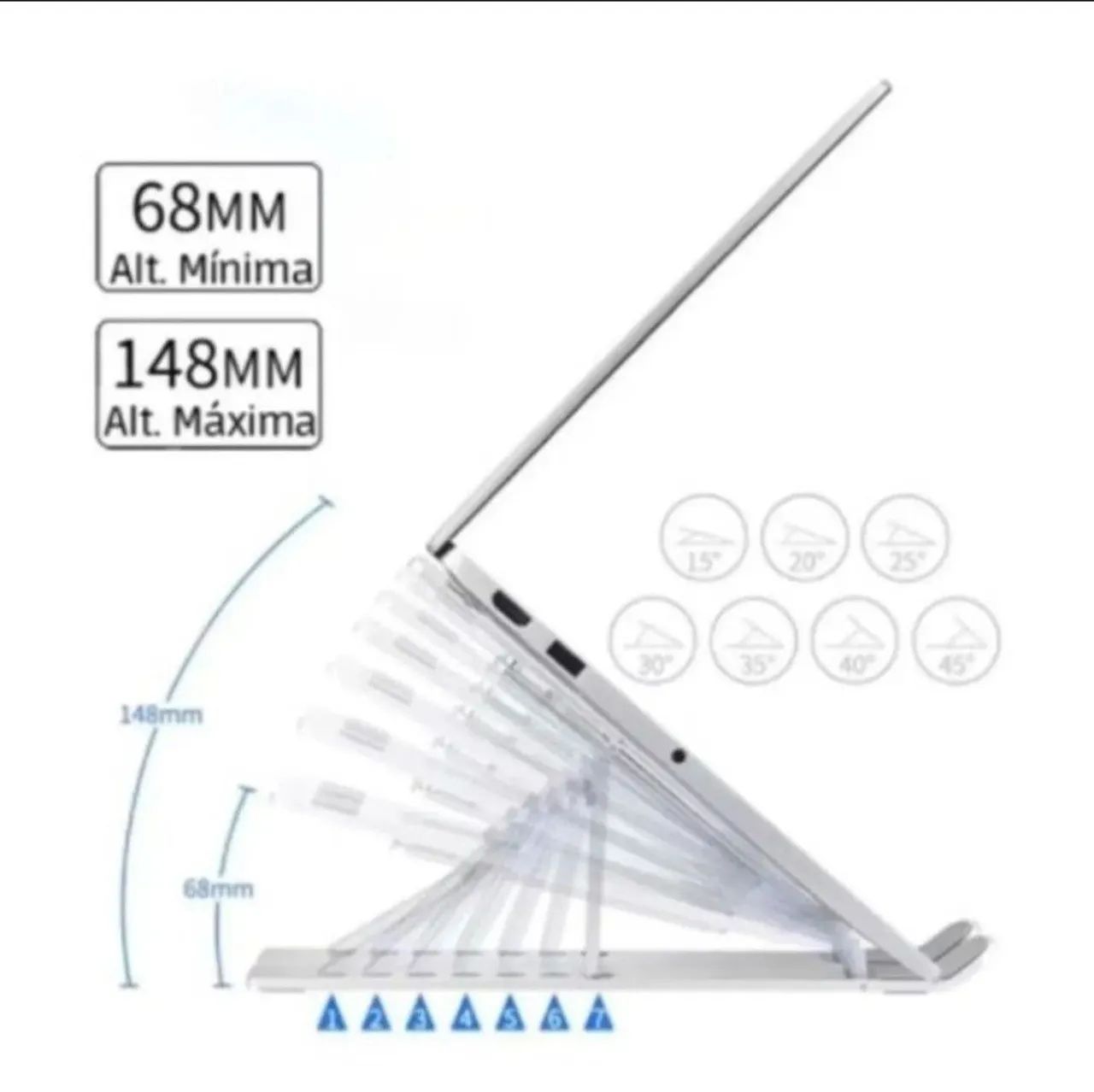 Suporte para Notebook Ajustável e Ergonômico - Foto 4