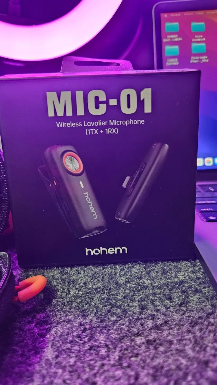 Microfone de lapela Hohem mic 01 solo 