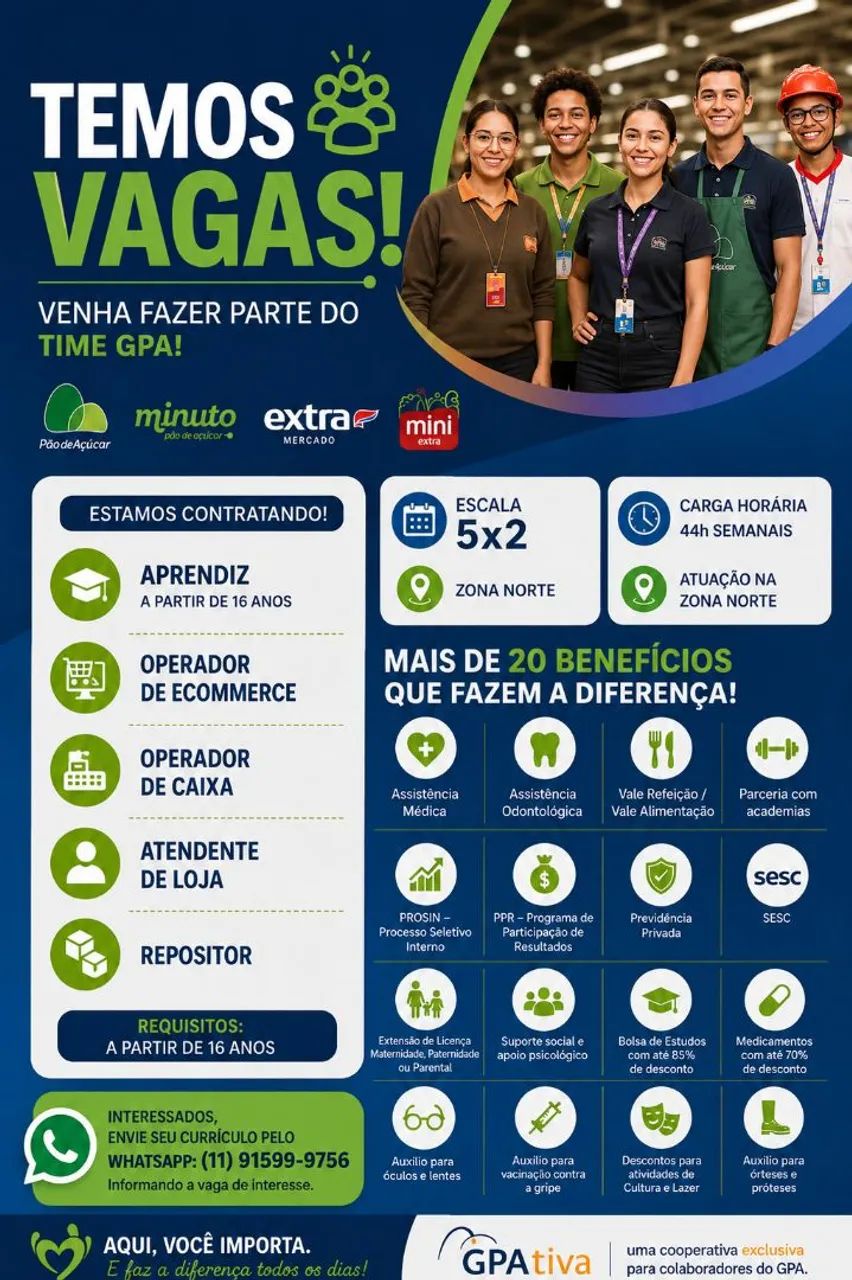 Oportunidades de emprego GPA - Foto 2