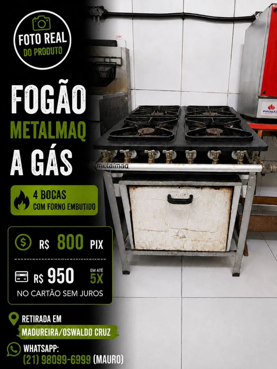 Fogão Industrial A Gas