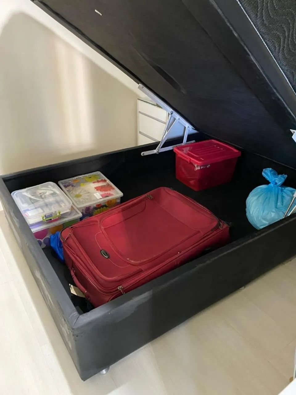 Cama de Casal Baú com Colchão Ortobom - Foto 3