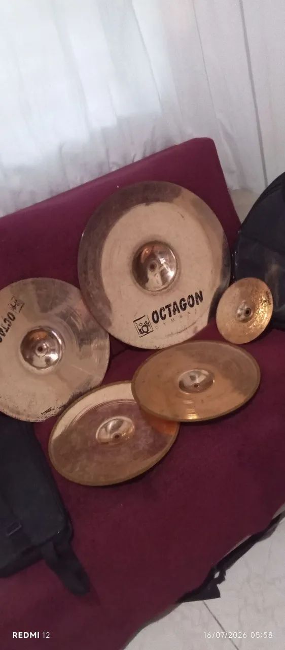 Pratos de bateria e percussão octagon  - Foto 2