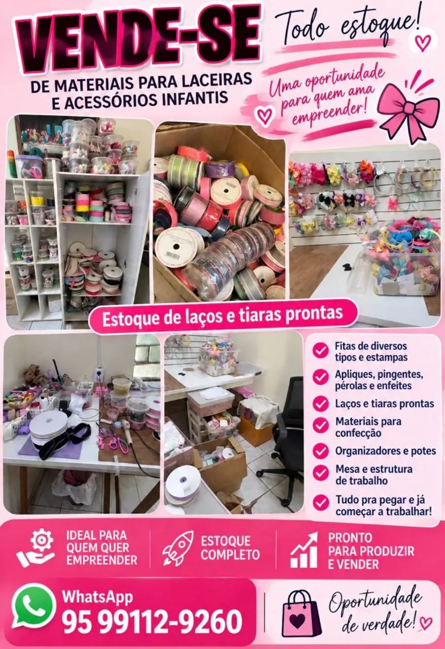 Vendo ateliê completo