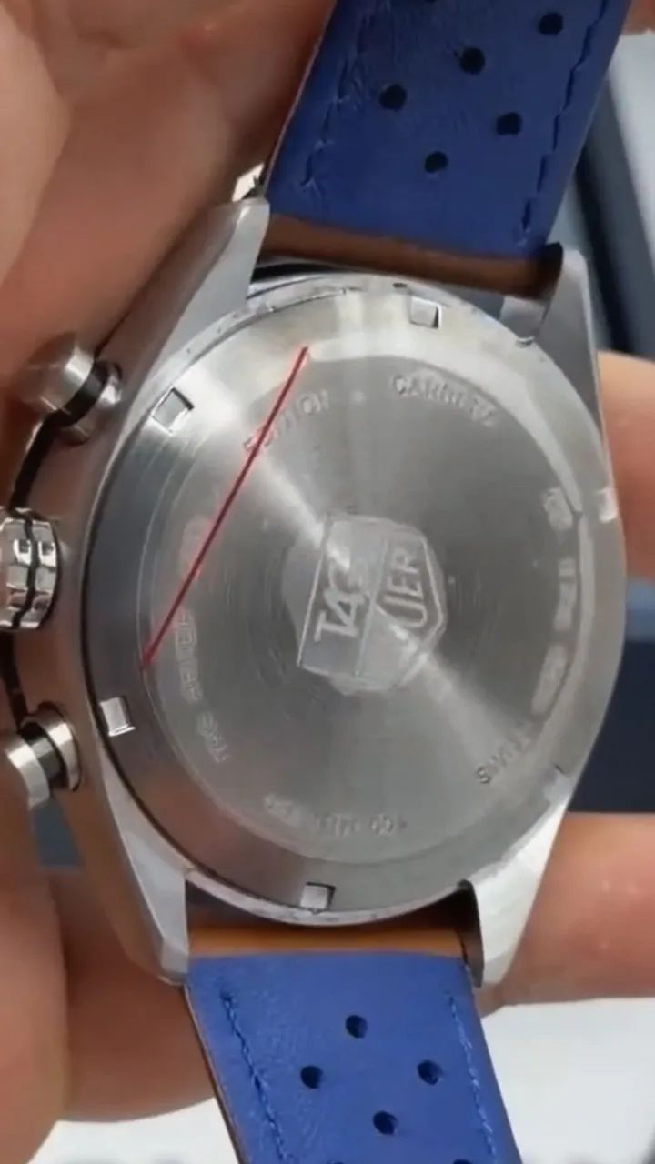 Relógio TAG HEUER CARRERA MOSTRADOR AZUL MULTIFUNCIONAL  - Foto 5