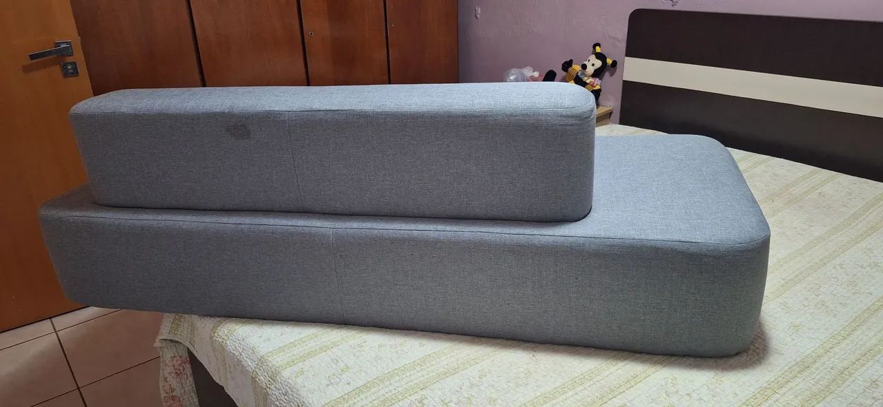 Sofá cinza Office  - Foto 3