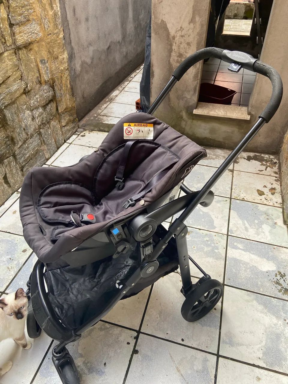 Carrinho de bebê Moisés + bebê conforto e base  - Foto 2