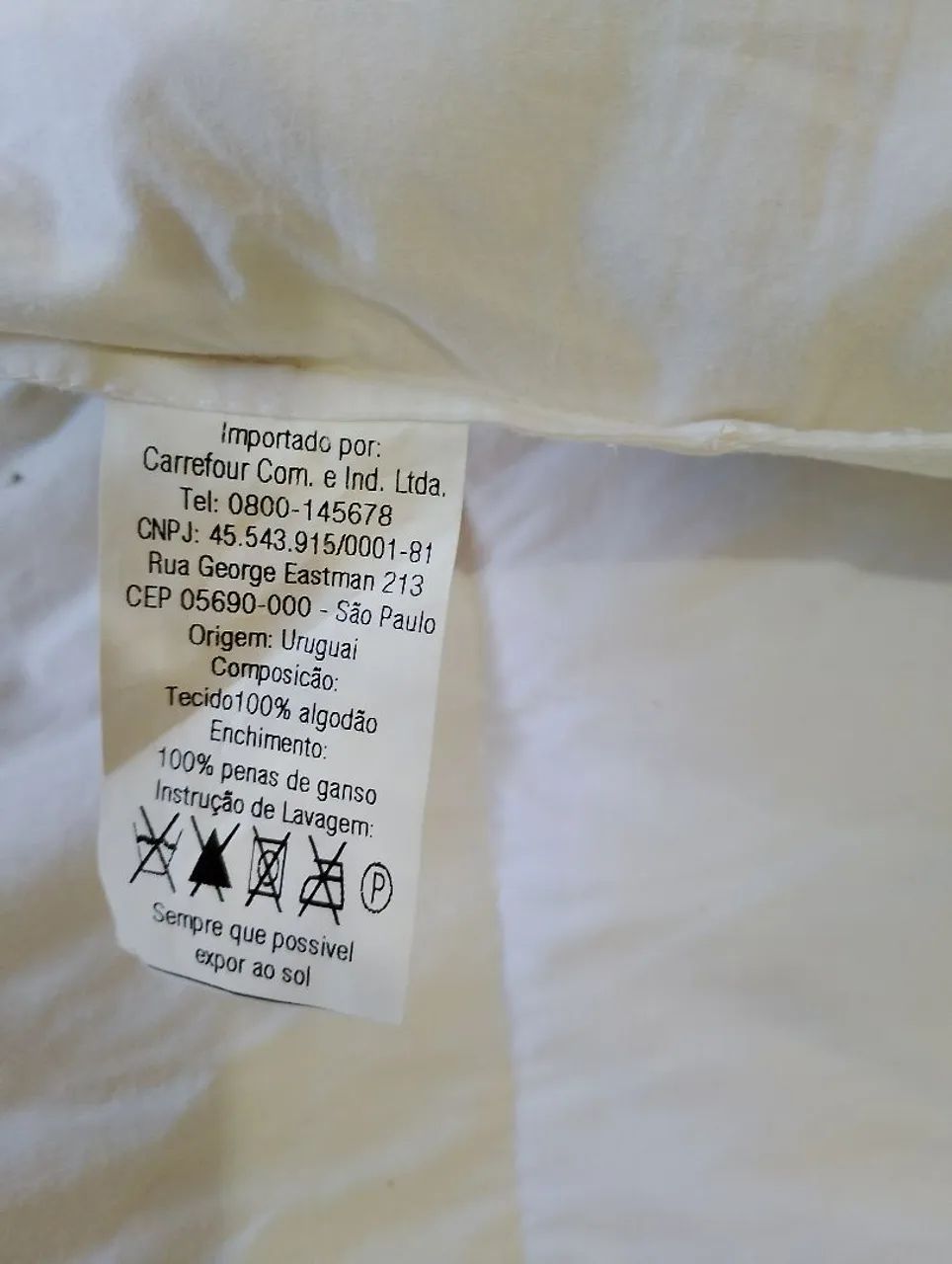 Pillow de algodão casal  penas de ganso  - Foto 4