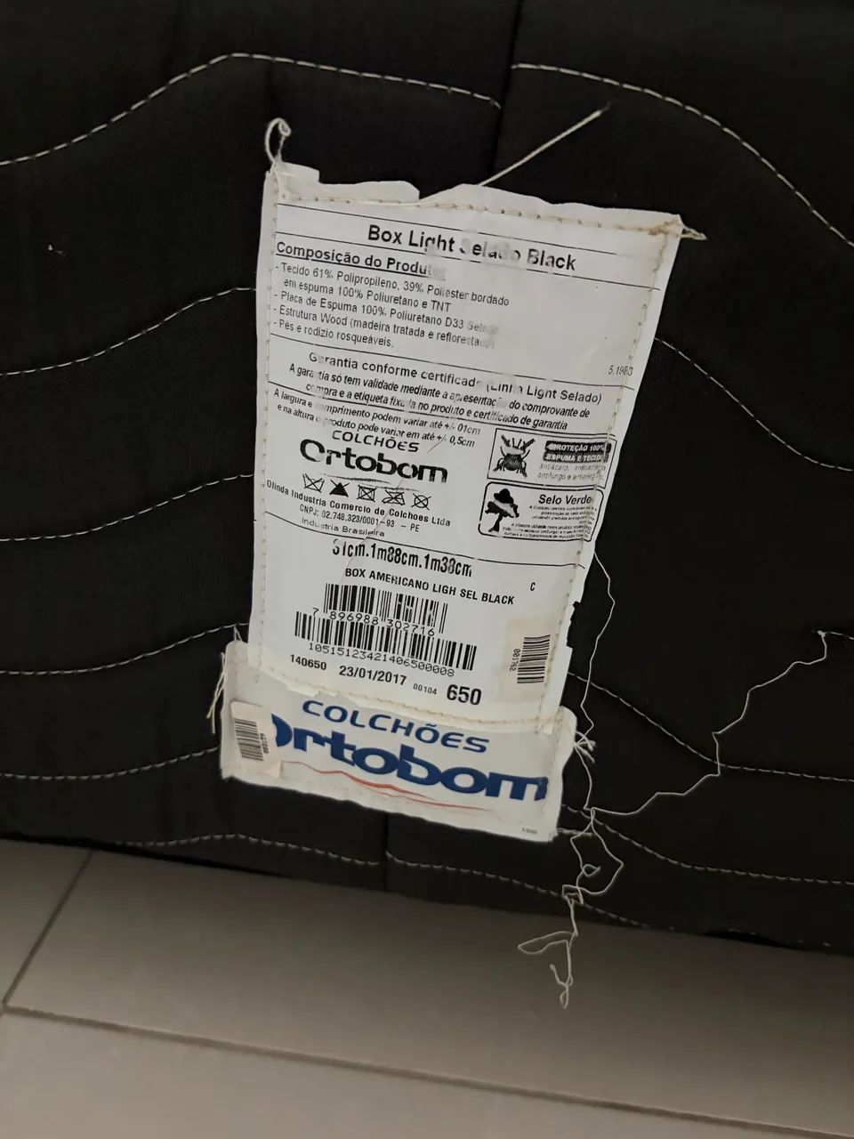 Cama box casal ortobom D 33 seminova  - Foto 5