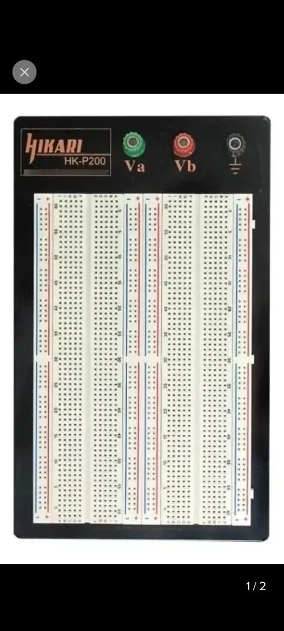 Fonte de bancada com wanpetk com protoboard Hikari com 1660 furos  - Foto 5