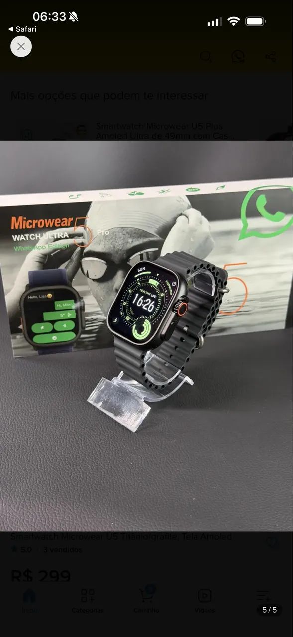 Smartwatch ultra U5 