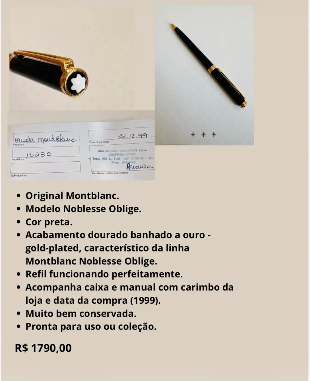Caneta Montblanc Noblesse Oblige - Foto 2
