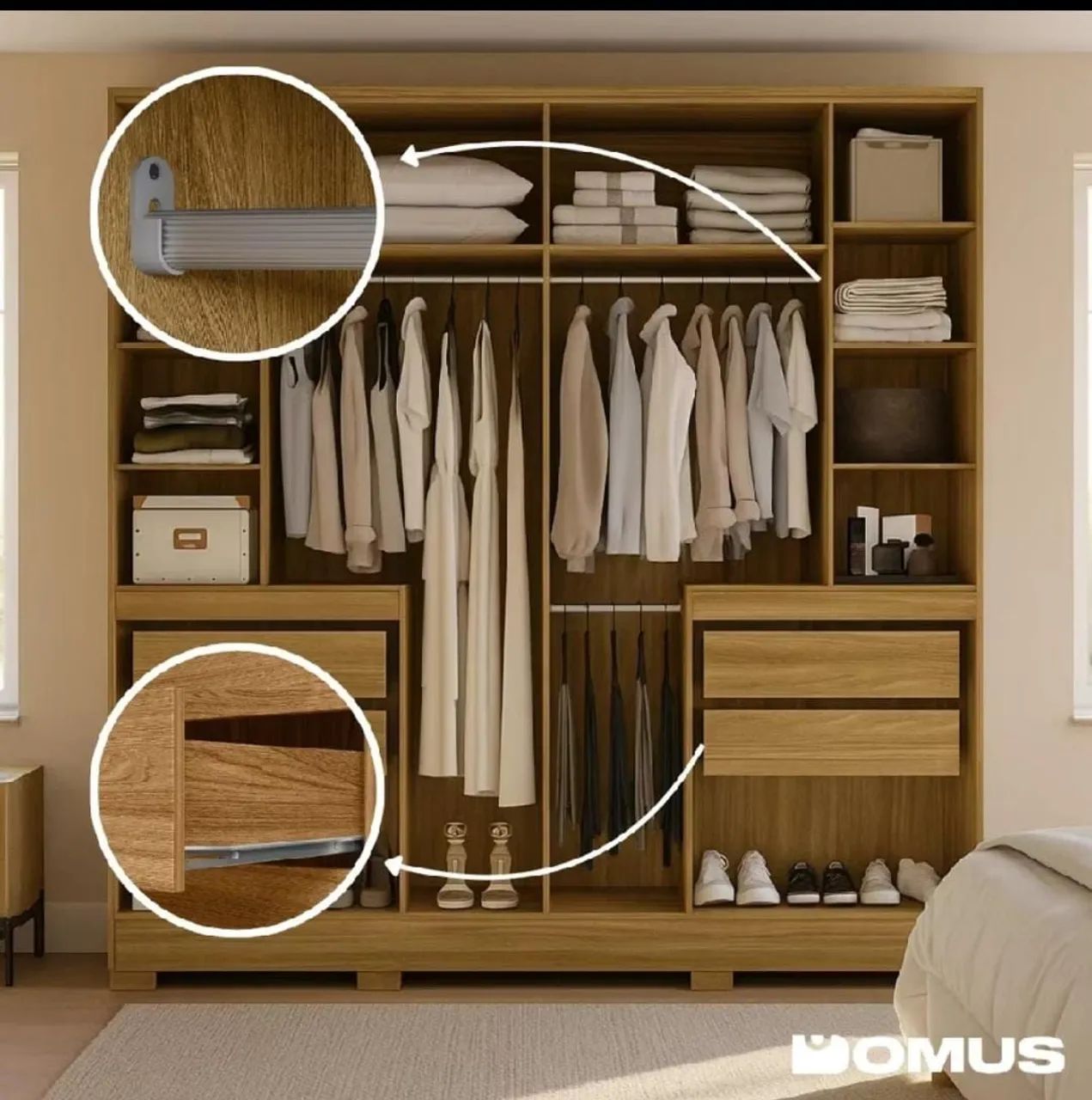 Guarda roupa casal - Foto 4
