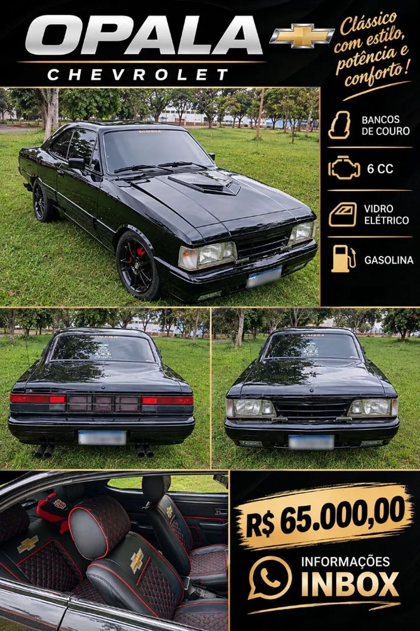 Chevrolet Opala L/sl/ss/ 2.5/4.1 1988