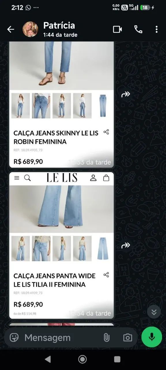 Jeans Le lis Blanc luxo - Foto 2