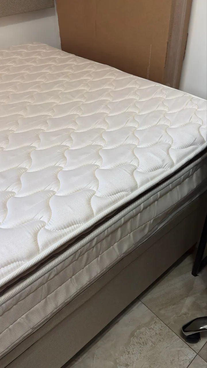 Cama box baú com colchão e pillow top - Foto 4