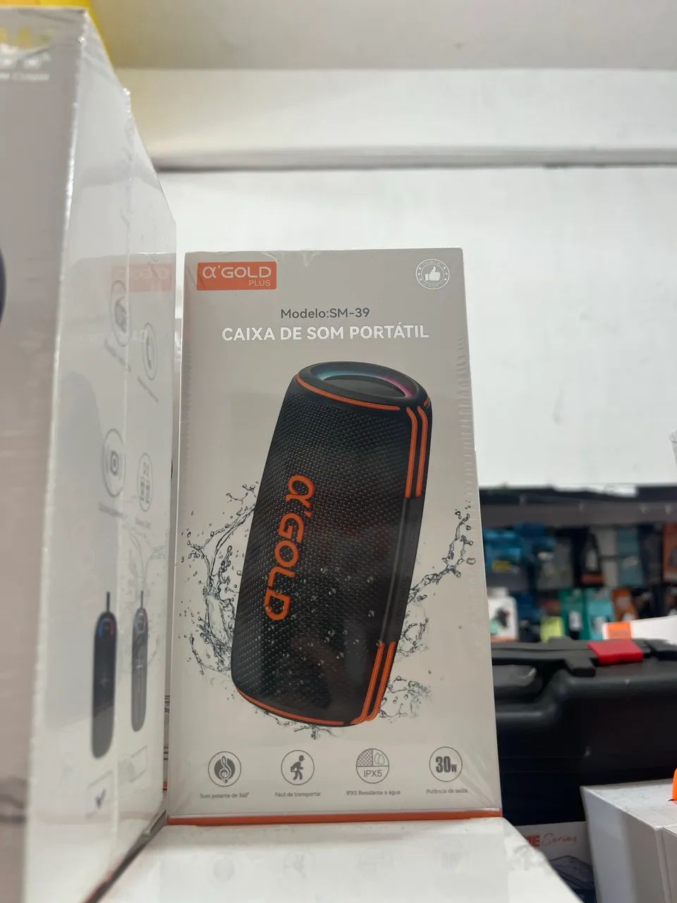 Caixa de som portátil A?Gold 30w