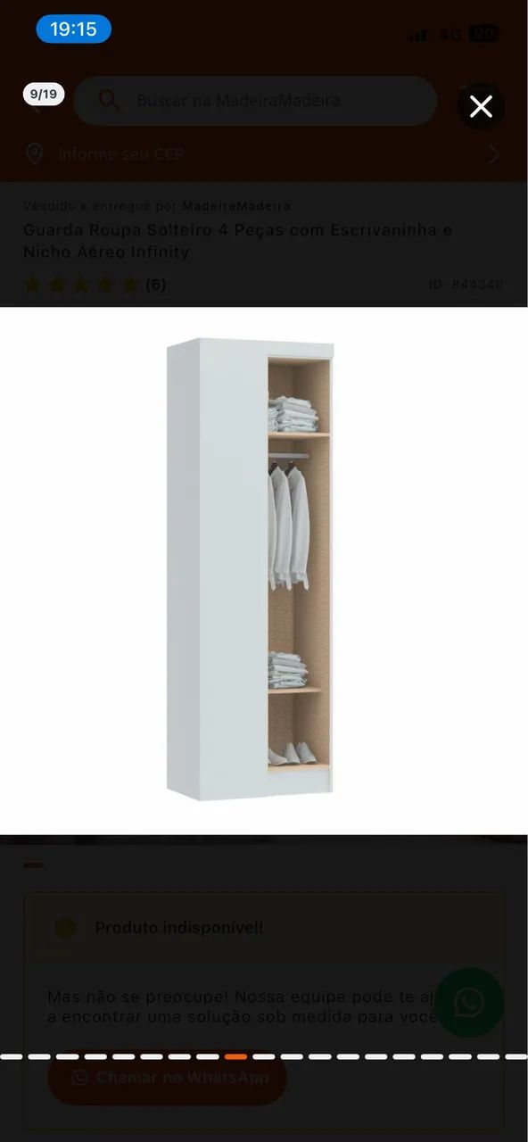 Guarda-roupa de canto - Foto 5
