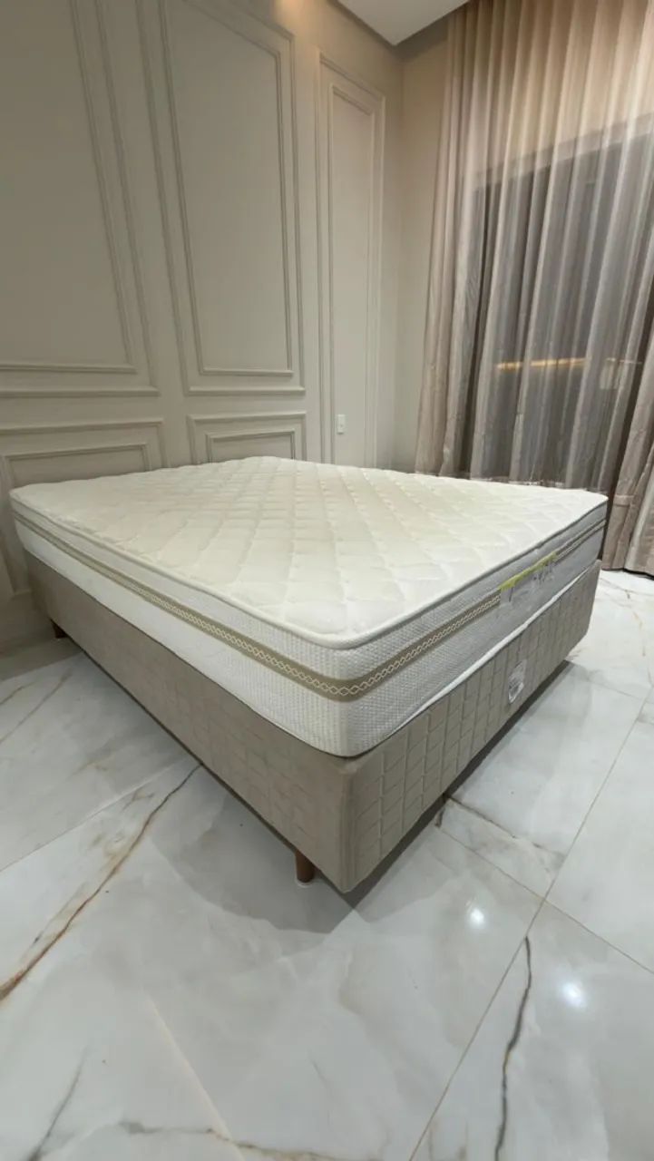 Cama Box Anjos + colchão inducol BEAUTY Hisupport - Foto 3