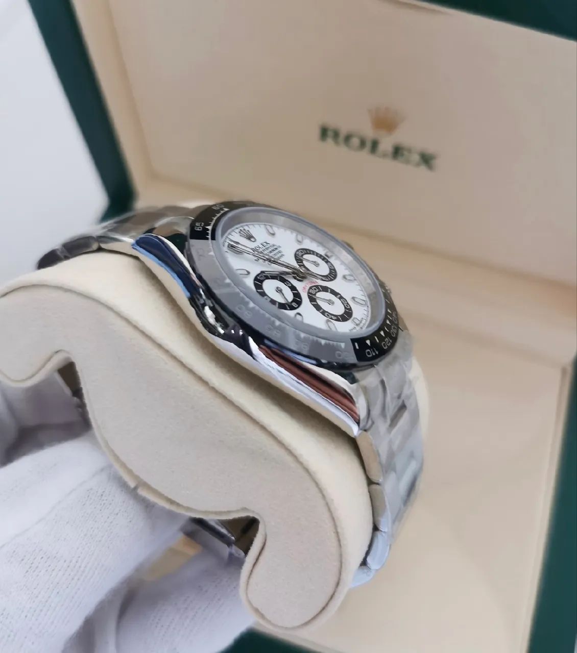 Rolex Daytona Panda 40mm Automático Premium AAA+ Aço Safira - Foto 2