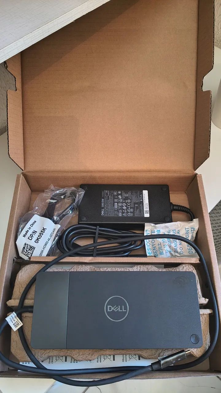 Dell Dock Wd19 - Completo na caixa!
