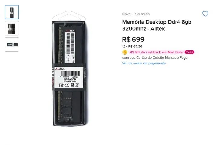 Memoria Ram DDR4 3200Mhz 8Gb Nova - Foto 4