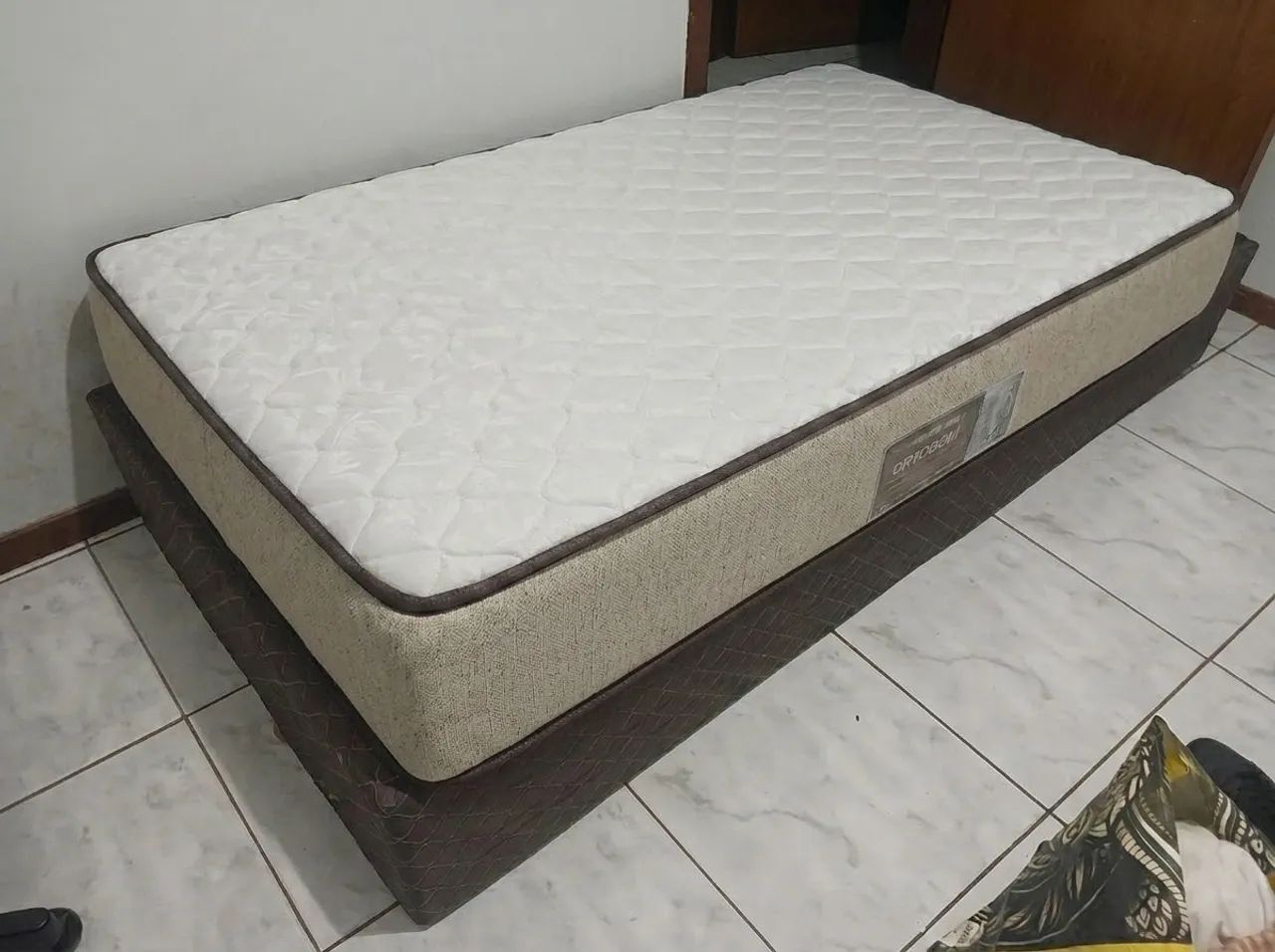 Cama de Solteiro - Colchão e box
