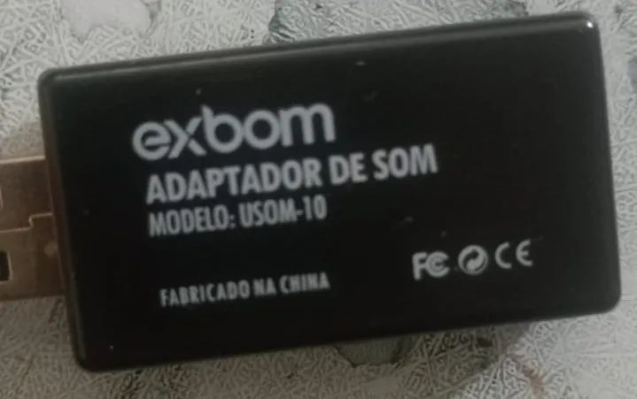 Placa De Som Usb Adaptador 7.1 Canais Microfone E Fone Exbom - Foto 2