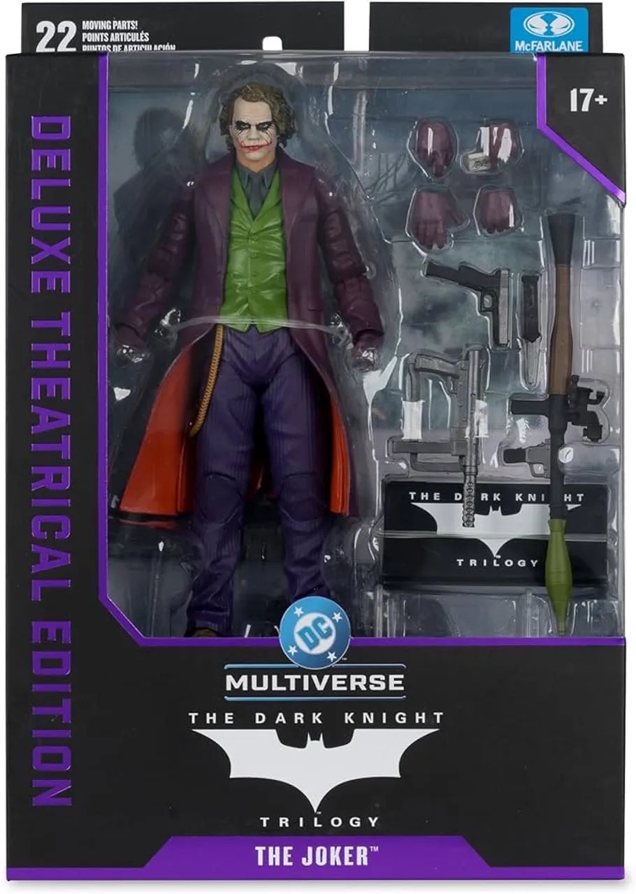コレクション BATMAN & JOKER THE DARK NIGHT TRILOGY Mcfarlane Toys - the joker - the dark Night trilogy - deluxe