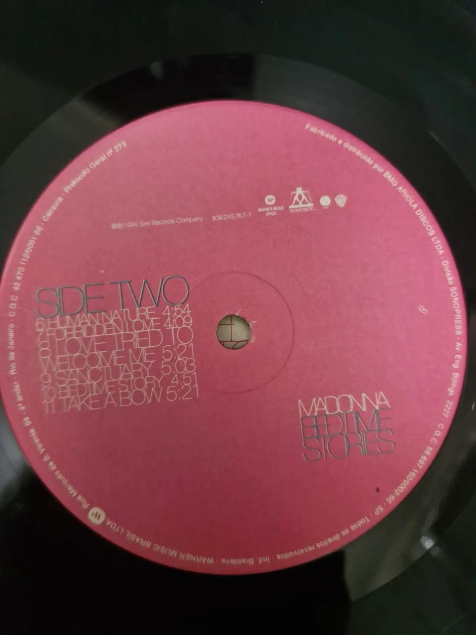 Disco vinil 1994 - Madonna Bedtime Stories,  sem a capa - Foto 5