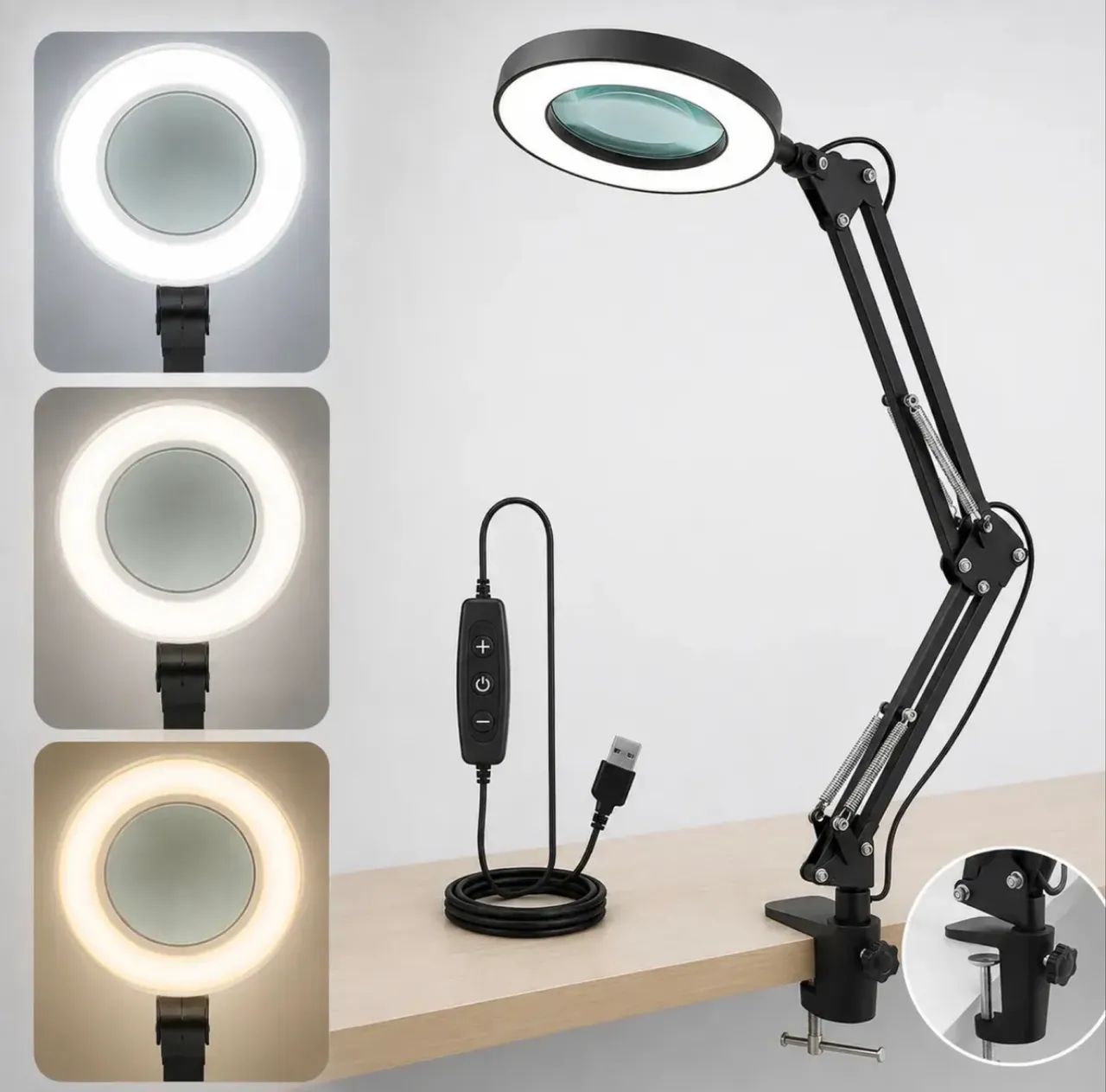 Luminária com lupa  - Foto 2