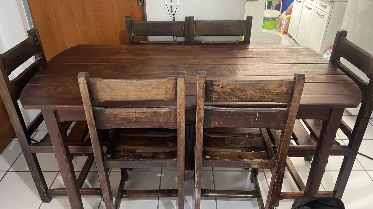 Mesa de madeira  - Foto 3