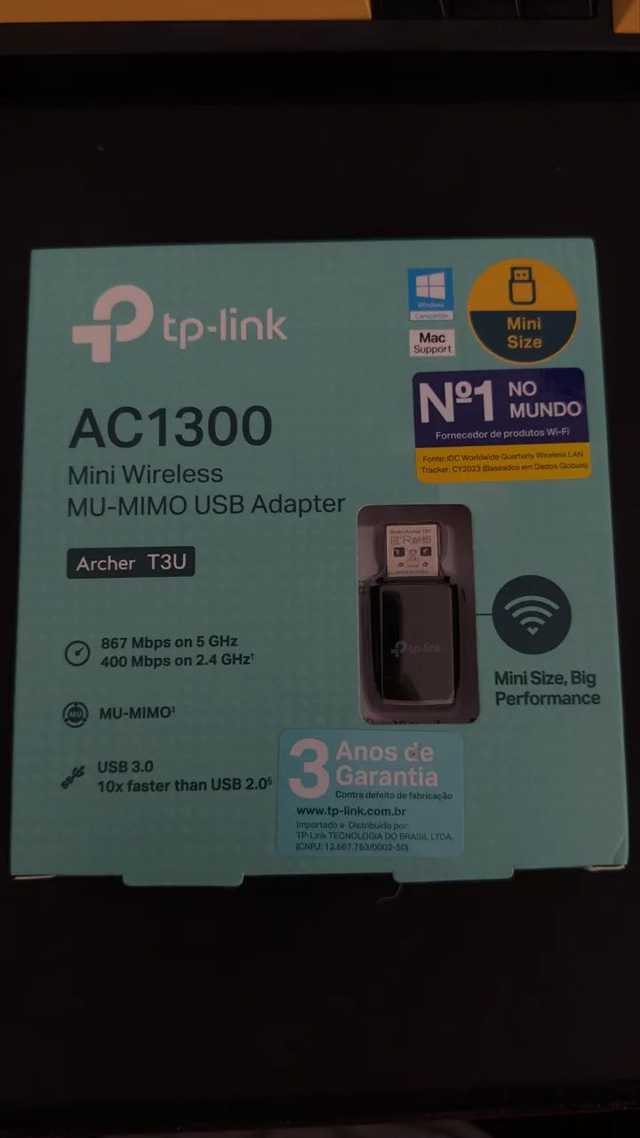 ADAPTADOR WIFI T3U AC1300 TP-LINK
