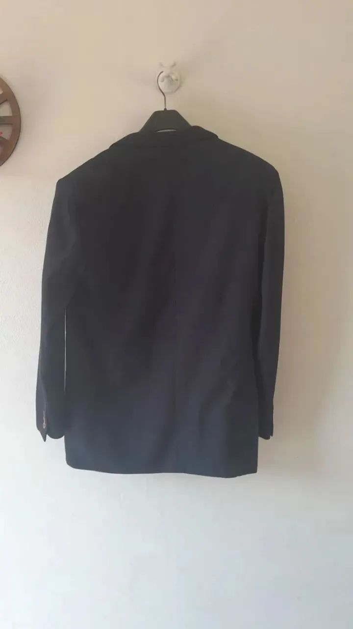 Blazer azul marinho de lã - Foto 2