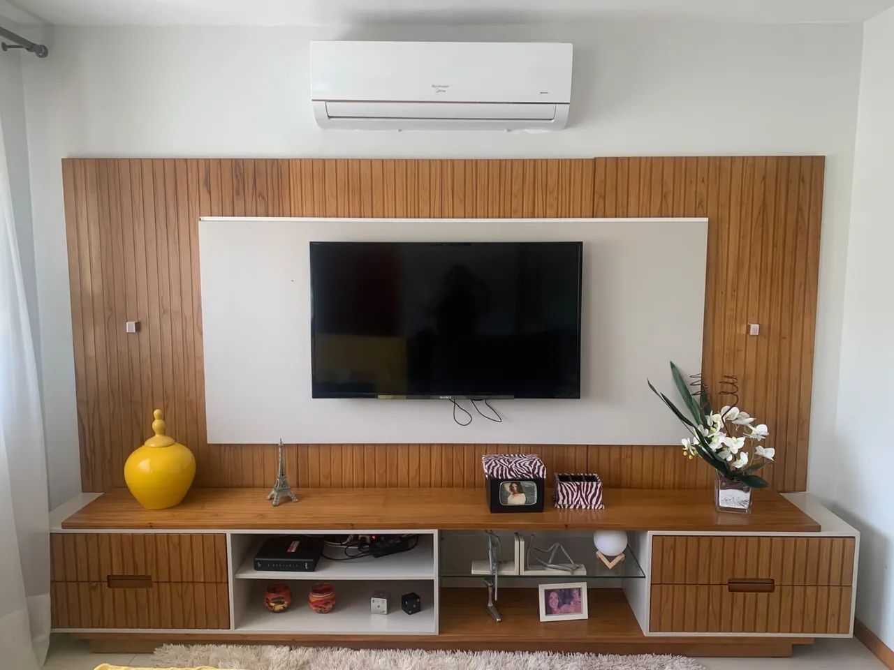 Painel para TV ripado com led  - Foto 2