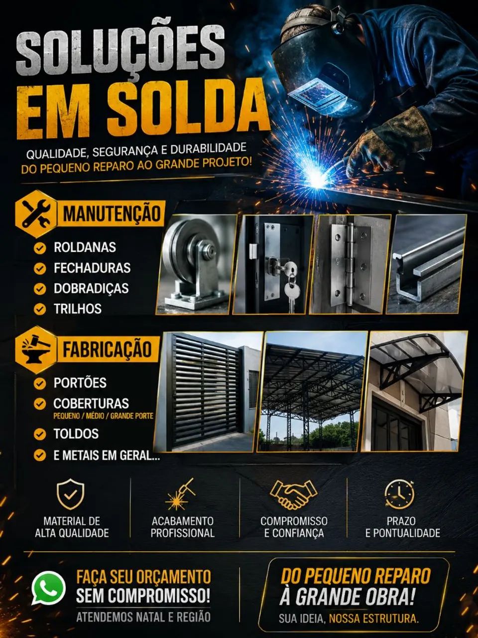Serviços de serralheiro residencial e industrial